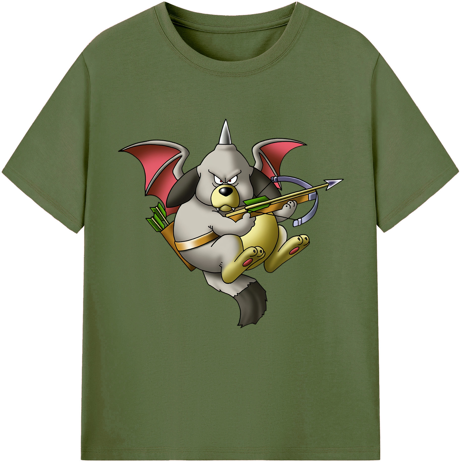 （画像用） ドラゴンクエスト Doragon Kuesuto Dragon Quest 綿100％半袖Tシャツ（フロントプリント）